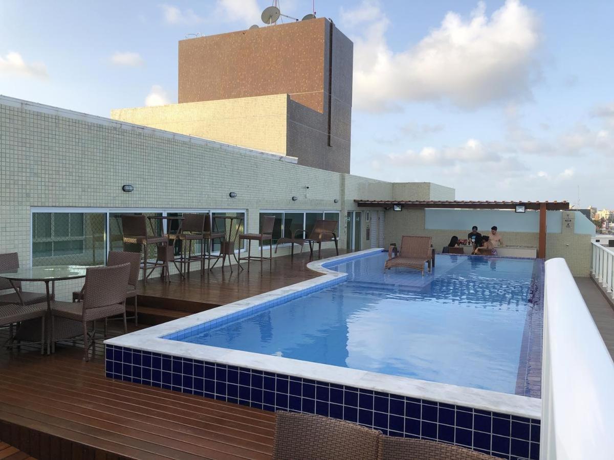 Confortavel Flat Com Piscina De Borda Infinita Na Cobertura 카베델로 외부 사진