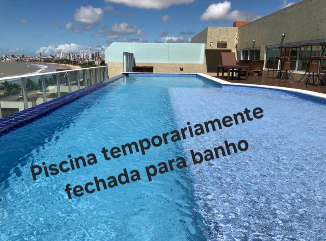 Confortavel Flat Com Piscina De Borda Infinita Na Cobertura 카베델로 외부 사진